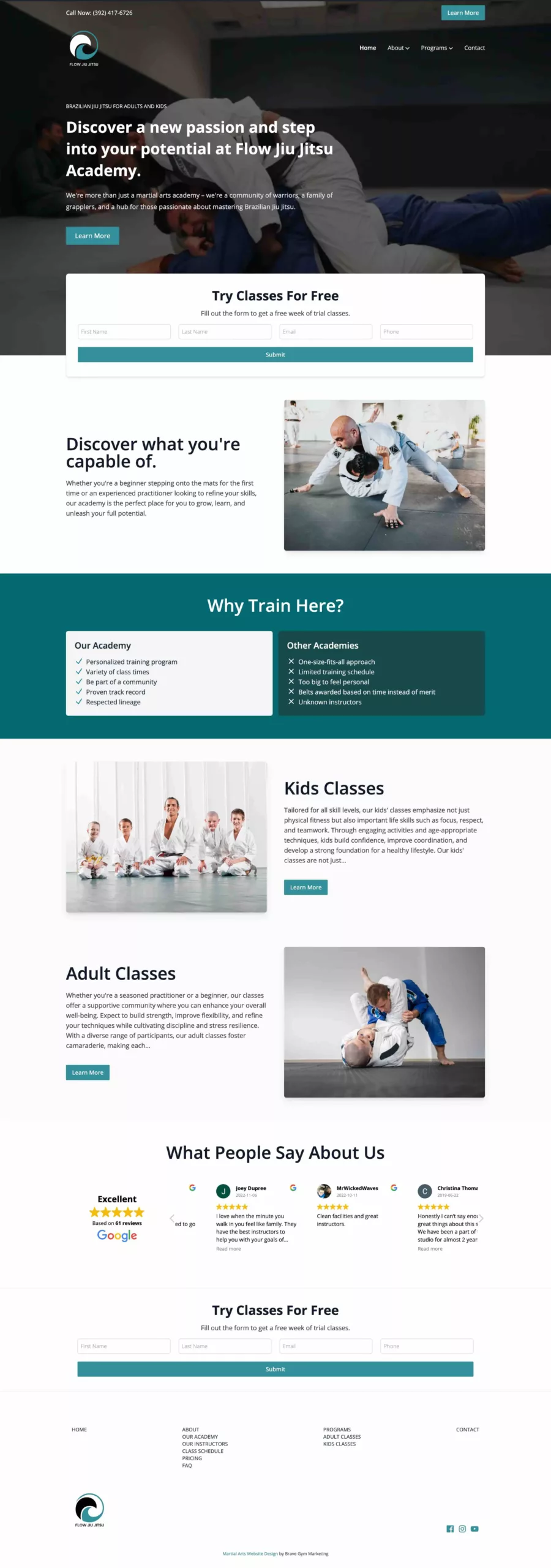 Martial Arts Website Templates
